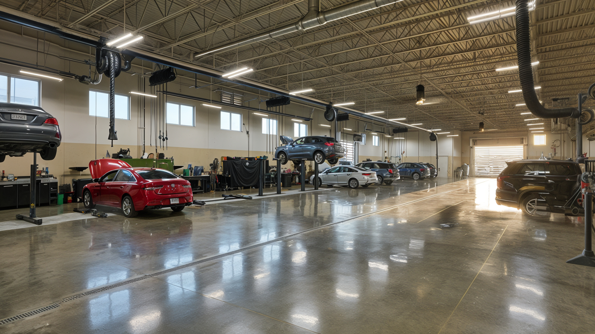 Durable Floors Built For Busy Automotive Workshops.